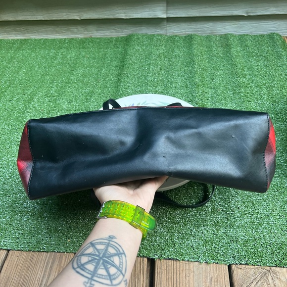 Victoria’s Secret Black Red BUFFALO Plaid Weekender Tote Bag. - Picture 7 of 17